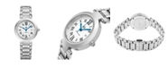 Stuhrling Alexander Watch A203B-01, Ladies Quartz Date Watch with Stainless Steel Case on Stainless Steel Bracelet